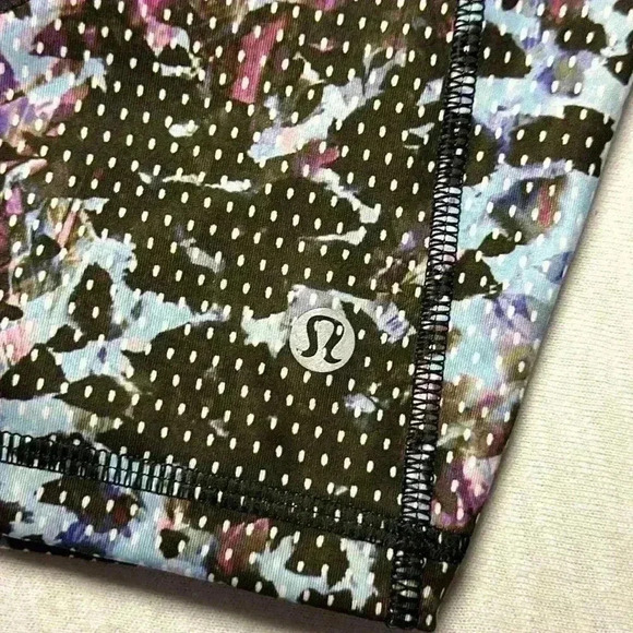 Lululemon What The Sport Short Floral Sport Tranquil Blue Purple Womens Size 4 - Picture 10 of 12